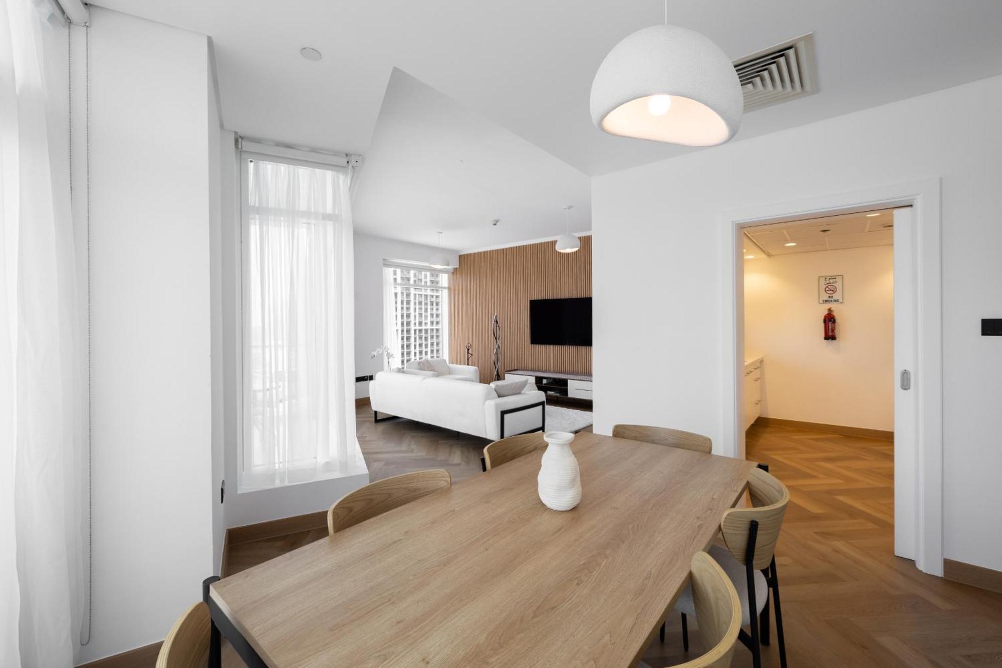 Upgraded Apartment With Stunning Burj Khalifa View Dubaj Exteriér fotografie